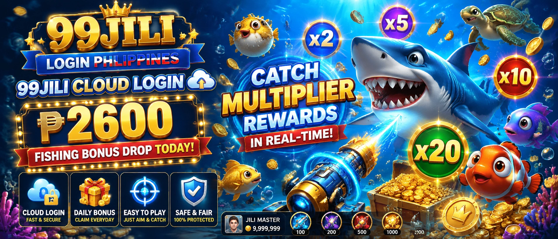 Multiplayer fishing action on mobile