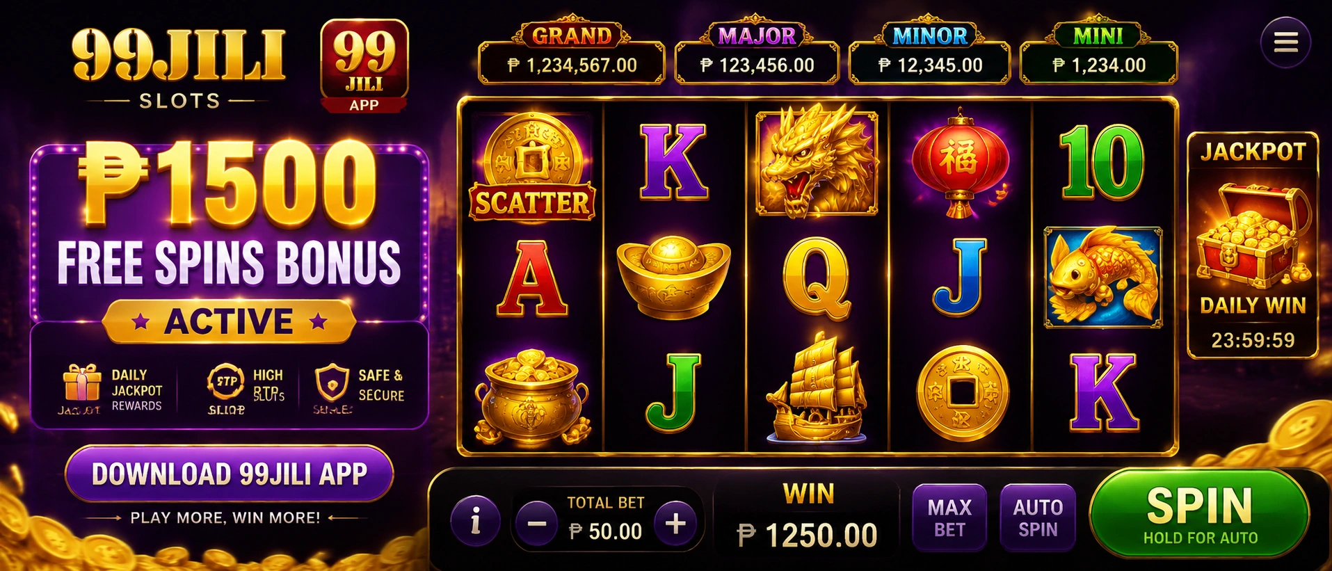 Slot lobby visual for Filipino players