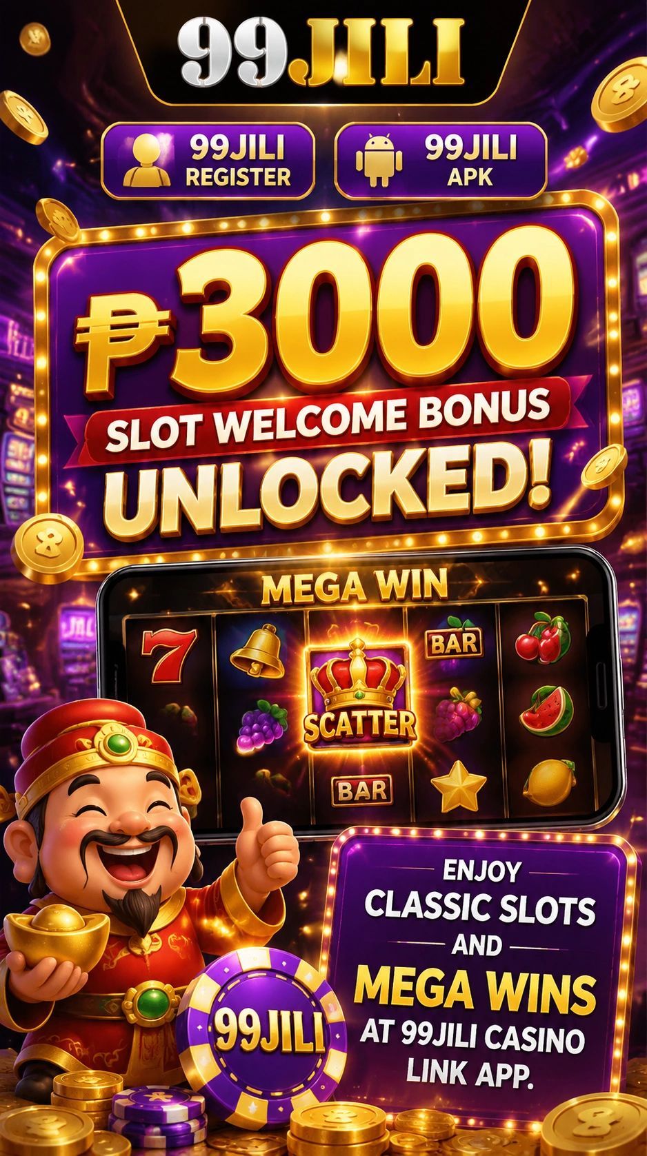 Slot bonus and free spins visual